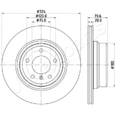 DP-0128 JAPANPARTS Гальмівний диск