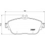 P 50 093X BREMBO Комплект гальмівних колодок дисковий гальм