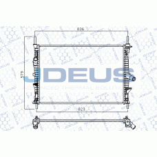 M-0121250 JDEUS Радіатор охолодження двигуна