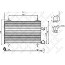 10-45067-SX STELLOX Конденсатор кондиціонера