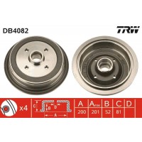 DB4082 TRW Гальмівний барабан