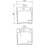 8DB 355 008-451 HELLA PAGID Комплект гальмівних колодок дисковий гальм