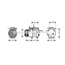 HYK214 AVA QUALITY COOLING Компресор кондиціонера