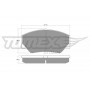 TX 10-30 TOMEX Brakes Комплект гальмівних колодок дисковий гальм