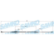 C0808B SAMKO Тросик, cтояночный тормоз