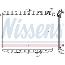 62070A NISSENS Радіатор охолодження двигуна