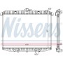 62070A NISSENS Радіатор охолодження двигуна