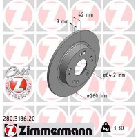 280.3186.20 ZIMMERMANN Гальмівний диск
