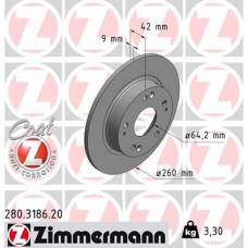 280.3186.20 ZIMMERMANN Гальмівний диск