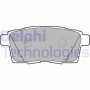LP2052 DELPHI Комплект гальмівних колодок дисковий гальм