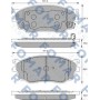 FO 903381 FOMAR Friction Комплект гальмівних колодок дисковий гальм