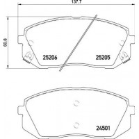 P 30 093 BREMBO Комплект гальмівних колодок дисковий гальм