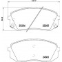 P 30 093 BREMBO Комплект гальмівних колодок дисковий гальм