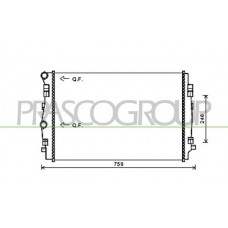 AD324R004 PRASCO Радіатор охолодження двигуна