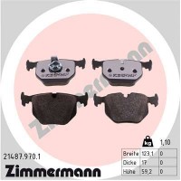 21487.970.1 ZIMMERMANN Комплект гальмівних колодок дисковий гальм