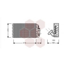 3000V001 VAN WEZEL Випарник кондиціонера