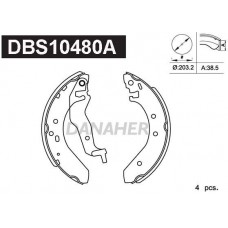 DBS10480A DANAHER Комплект гальмівних колодок