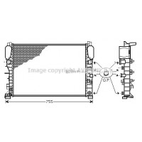 MSA2342 AVA QUALITY COOLING Радіатор охолодження двигуна