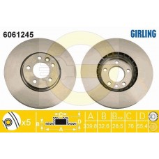 6061245 GIRLING Гальмівний диск