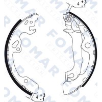 FO 9053 FOMAR Friction Комплект гальмівних колодок