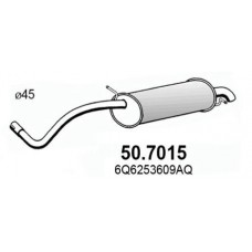 50.7015 ASSO Глушник вихлопних газів кінцевий