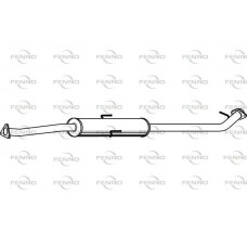 P2731 FENNO Середній глушник вихлопних газів