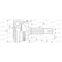 CVJ5659.10 OPEN PARTS Шарнирный комплект, Привідний вал