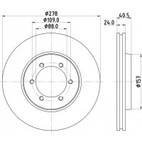 8DD 355 111-991 HELLA Гальмівний диск