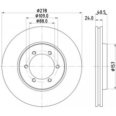 8DD 355 111-991 HELLA Гальмівний диск