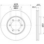 8DD 355 111-991 HELLA PAGID Гальмівний диск