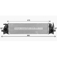 Интеркулер AVA QUALITY COOLING VO4305