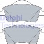 LP3528 DELPHI Комплект гальмівних колодок дисковий гальм