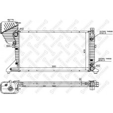10-25403-SX STELLOX Радіатор охолодження двигуна