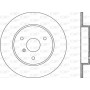BDA1864.10 OPEN PARTS Гальмівний диск