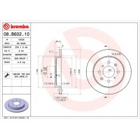 08.B602.10 BREMBO Гальмівний диск