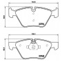 P 06 036 BREMBO Комплект гальмівних колодок дисковий гальм