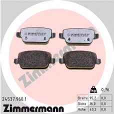24537.960.1 ZIMMERMANN Комплект гальмівних колодок дисковий гальм