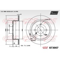 873007 MAXTECH Гальмівний диск
