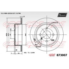 873007 MAXTECH Гальмівний диск