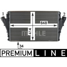 CI 301 000P MAHLE Интеркулер