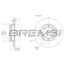 CD6358S BREMSI Гальмівний диск