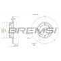 CD6358S BREMSI Гальмівний диск
