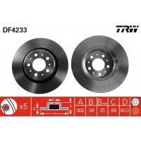 DF4233 TRW Гальмівний диск