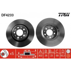 DF4233 TRW Гальмівний диск