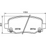 8DB 355 024-701 HELLA PAGID Комплект гальмівних колодок дисковий гальм