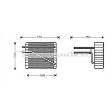 FDV269 AVA QUALITY COOLING Випарник кондиціонера