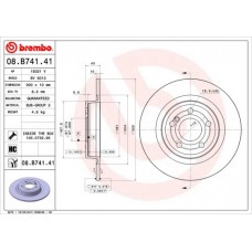 08.B741.41 BREMBO Гальмівний диск