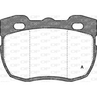BPA0267.00 OPEN PARTS Комплект гальмівних колодок дисковий гальм