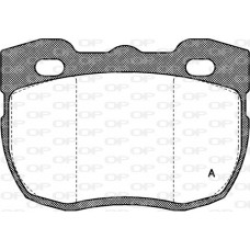 BPA0267.00 OPEN PARTS Комплект гальмівних колодок дисковий гальм