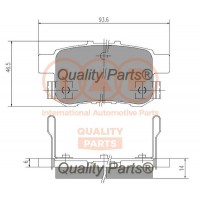 704-06046 IAP QUALITY PARTS КомплеК т гальмівних колодок, дискове гальмо